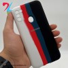  قاب سیلیکونی اورجینال رنگین کمانی محافظ لنزدار سامسونگ Galaxy A11-رنگ چند رنگ مشکی 