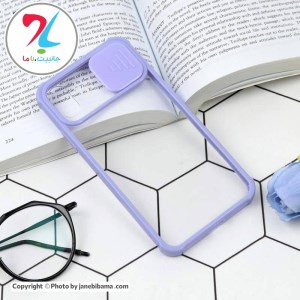 قاب گوشی اپل آیفون Apple iphone x مدل محافظ لنزدار کشویی پشت شفاف ضربه گیر