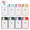 قاب گوشی اپل Apple iphone 12 مدل محافظ لنز دار کشویی - آبی سورمه ای