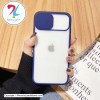 قاب گوشی اپل Apple iphone 12 مدل محافظ لنز دار کشویی - آبی سورمه ای
