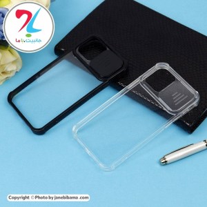 قاب گوشی اپل Apple iphone 11 مدل محافظ لنزدار کشویی پشت شفاف ضربه گیر