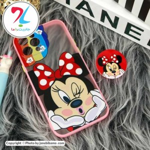 قاب گوشی اپل Apple iphone 12 pro مدل فانتزی محافظ لنز پاپ سوکت دار طرح میکی موس