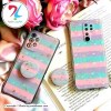 قاب محافظ لنزدار رزین طرح آبرنگی پاپ سوکت دار Xiaomi Poco X3 - طرح1