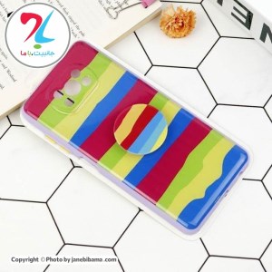 قاب محافظ لنزدار رنگین کمانی پاپ سوکت دار شیائومی Poco X3