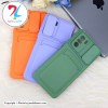 قاب محافظ لنزکشویی سیلیکونی جاکارتی دار شیائومی Xiaomi Poco F3 - نارنجی