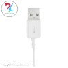کابل تبدیل USB به microUSB میکرو یو اس بی Samsung Note4 اورجینال - سفید