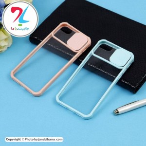 قاب گوشی اپل آیفون Apple iphone 7 مدل محافظ لنزدار کشویی پشت شفاف ضربه گیر