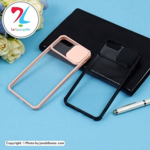 قاب گوشی اپل آیفون Apple iphone 8 plus مدل محافظ لنزدار کشویی پشت شفاف ضربه گیر