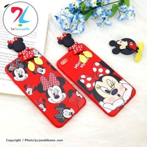 قاب محافظ فانتزی برجسته سیلیکونی اپل آیفون Apple iphone 7 plus طرح میکی موس