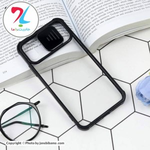 قاب گوشی اپل آیفون Apple iphone XS مدل محافظ لنزدار کشویی پشت شفاف ضربه گیر