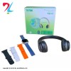 ساعت هوشمند مدل TK 706 به همراه هدفون بلوتوثی و ریموت - آبی