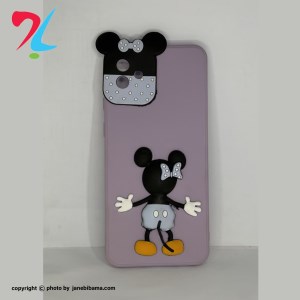 قاب عروسکی برجسته میکی موس محافظ لنز دار Galaxy A04 سامسونگ -یاسی