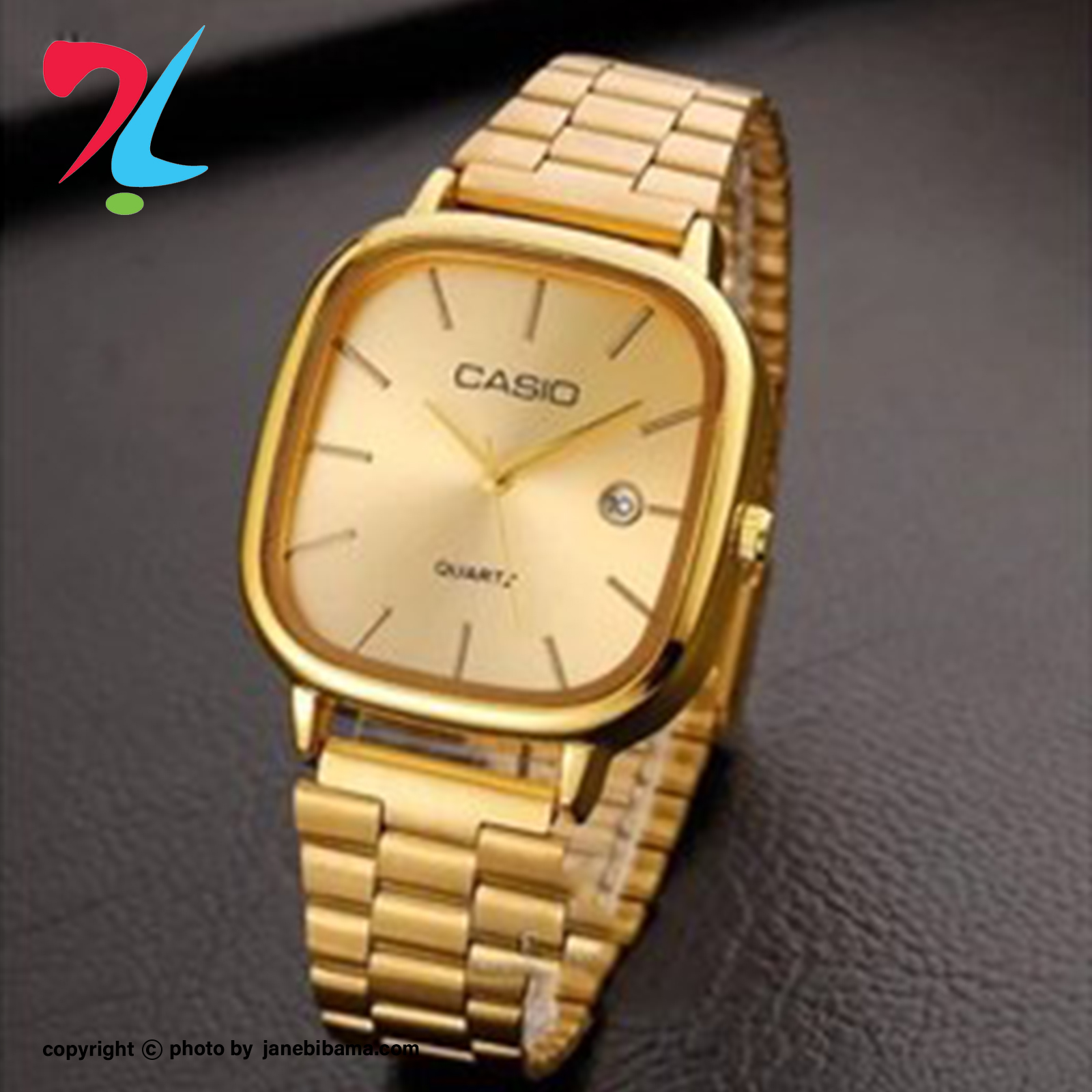 ساعت مچی مردانه  کاسیو مدل 3298 بند استیل -طلایی