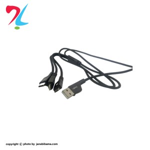 کابل یک متری سه سر برند punex