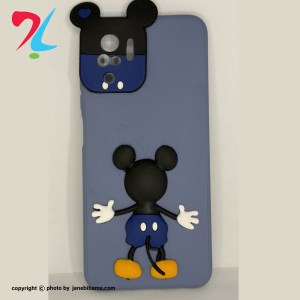 قاب عروسکی برجسته میکی موس محافظ لنز دار note 10 4g شیائومی 