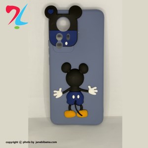 قاب عروسکی برجسته میکی موس محافظ لنز دار Xiaomi 12T - Xiaomi 12T Pro شیائومی 