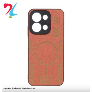 قاب آینه ای طرح مگ سیف طلایی محافظ لنزدار شیائومیXiaomi Redmi 15c / poco c85