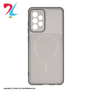 قاب ژله ای شفاف مستطیلی طرح مگ سیف محافظ لنزدار سامسونگ Samsung Galaxy A52 / A52s