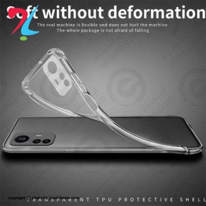 قاب ژله ای شفاف کپسول دار و محافظ لنز دار مناسب برای شیائومی XIAOMI NOTE 12S