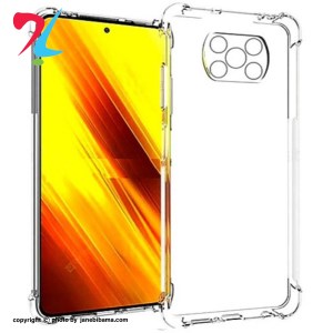 قاب ژله ای شفاف کپسول دار و محافظ لنز دار مناسب برای شیائومی XIAOMI POCO X3