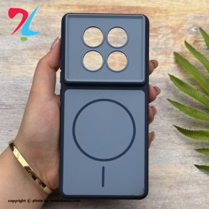 قاب گوشی Redmi Note 14 Pro 4G شیائومی مات NEW PVD سیلیکونی تبدیل آیفون 17 طرح مگ سیف