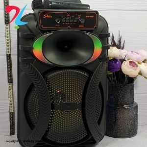 اسپیکر بلوتوثی 2 میکروفنی کنترل دار 10 اینچ مدل ZQS-10101 اسپیکر بلوتوثی 2 میکروفنی کنترل دار 10 اینچ مدل ZQS-10101