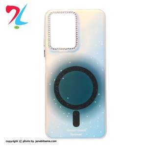 قاب Good Mood هولوگرامی لنز نگین دار طرح مگ سیف شاین شیائومی Xiaomi Redmi Note 12 4G