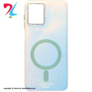قاب طرح گود مود هولوگرامی شاین لنز نگین‌دار مگ‌سیف مناسب برای سامسونگ Galaxy a12/m12/f12