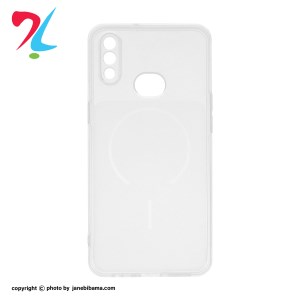 قاب ژله ای شفاف مستطیلی طرح مگ سیف محافظ لنزدار سامسونگ Samsung Galaxy A10s