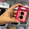 محافظ لنز رینگی نگین دار مشکی مناسب برای POCO X7 Pro