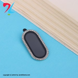 محافظ لنز رینگی اورجینال نگین دار سامسونگ مدل Galaxy A07 -سیلور