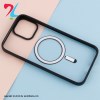 قاب مگ سیف شفاف دور رنگی گوشی اپل iPhone 13 -مشکی