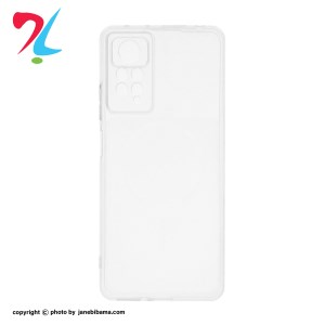 قاب ژله ای شفاف مستطیلی طرح مگ سیف محافظ لنزدار شیائومی  Xiaomi Redmi Note 14 4G