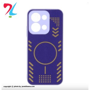 قاب آینه ای طرح مگ سیف طلایی محافظ لنزدار شیائومیXiaomi Redmi 15c / poco c85