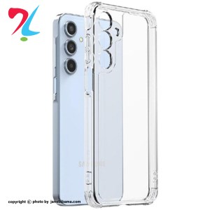 قاب ژله ای شفاف کپسول دار و محافظ لنز دار مناسب برای سامسونگ GALAXY S25FE