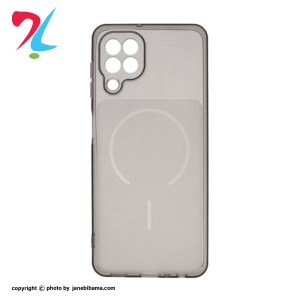 قاب ژله ای شفاف مستطیلی طرح مگ سیف محافظ لنزدار سامسونگ Samsung Galaxy A22 4G / M22 / M32 4G / F22