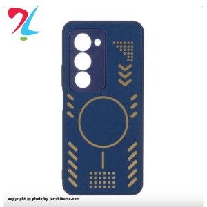 قاب آینه ای طرح مگ سیف طلایی محافظ لنزدار شیائومی Xiaomi Redmi 15