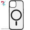 قاب مگ سیف شفاف دور رنگی گوشی اپل iPhone 13 -مشکی