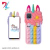 کاور طرح پاپتی تک شاخ یونیکورن مناسب برای گوشی موبایل سامسونگ Galaxy A12