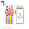 کاور طرح پاپتی تک شاخ یونیکورن مناسب برای گوشی موبایل سامسونگ Galaxy S21 FE