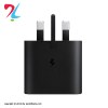 شارژر دیواری سه پین 45W فست و PD تک پورت SAMSUNG Type-C مدل EP-TA845  Type-C - مشکی -  (گارانتی)