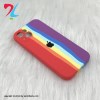 قاب سیلیکونی اورجینال رنگین کمانی محافظ لنزدار آیفون Apple iphone 12 - رنگ بنفش