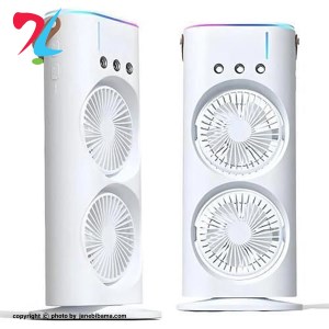 پنکه رومیزی شارژی دو فن مدل مه‌پاش ریموت‌دار