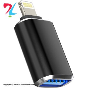 تبدیل USB به lightning مدل JH-163  - مشکی