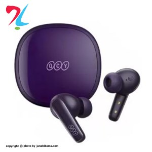 هندزفری بلوتوثی بی سیم مدل کیو سی وای qct t13x با گارانتی شرکتی - بنفش