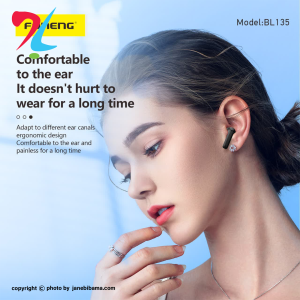 هندزفری بی سیم فوننگ مدل FONENG BL 135 رنگ مشکی - شش ماه گارانتی