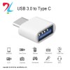 تبدیل او تی جی OTG تایپ سی type c USB بدنه پلاستیکی - سفید