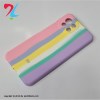 قاب سیلیکونی اورجینال رنگین کمانی محافظ لنزدار شیائومی Xiaomi mi 11 lite-چند رنگ صورتی
